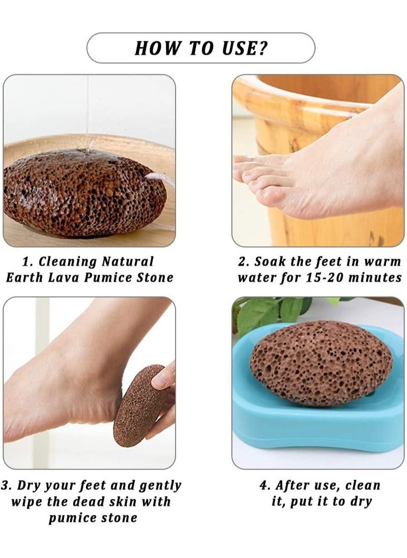 Natural Exfoliating Stone For Foot File Callus Also Hard and Dead Skin Scrubber