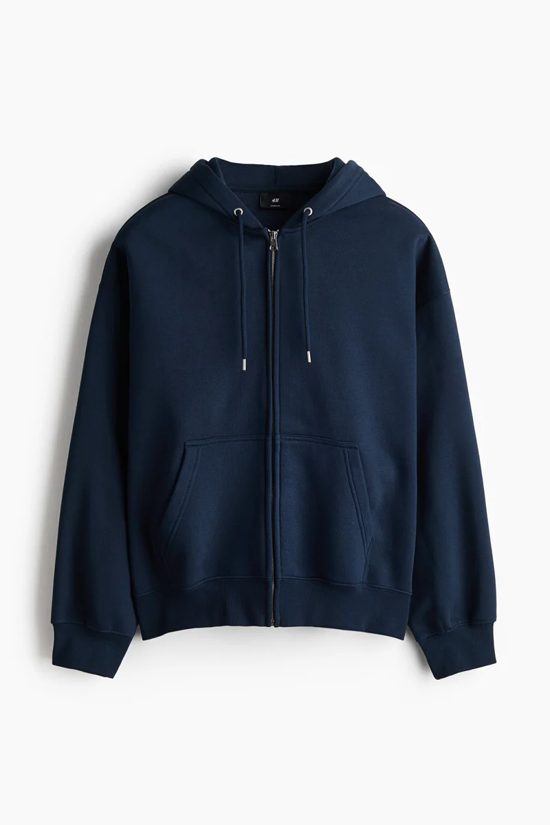 Oversized Fit Zip-through hoodie