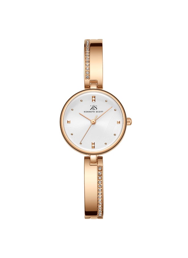 KENNETH SCOTT - Women's Analog Round Shape Alloy Wrist Watch K23506-RBKW - 28 Mm - Image 1