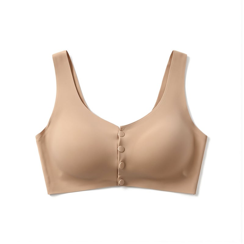 Upgraded high stretch support seamless bra no slip no sag 3XL green - Image 4