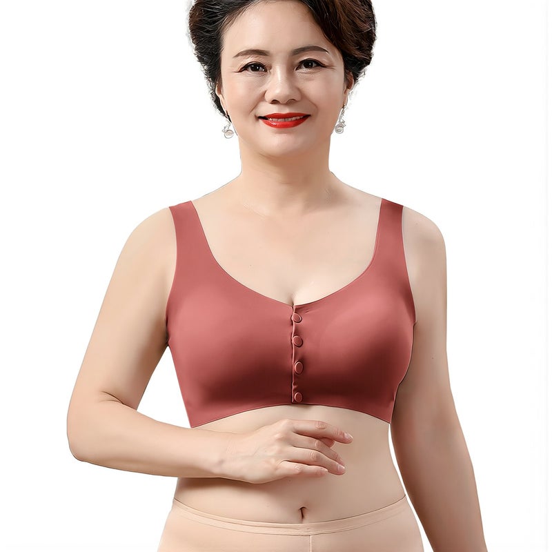 Upgraded high stretch support seamless bra no slip no sag 3XL green - Image 2