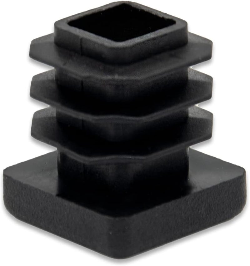 Flyshop 15 x 15 mm, 19/32" x 19/32" OD Square Tubing End Caps Black Plastic Pipe Tube Plugs Chair Glide Insert 8 Pack - Image 5