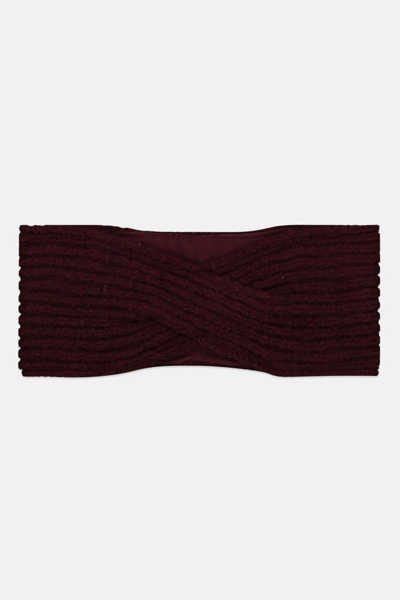 Tchibo Women Texture Headband, Maroon  - Image 1