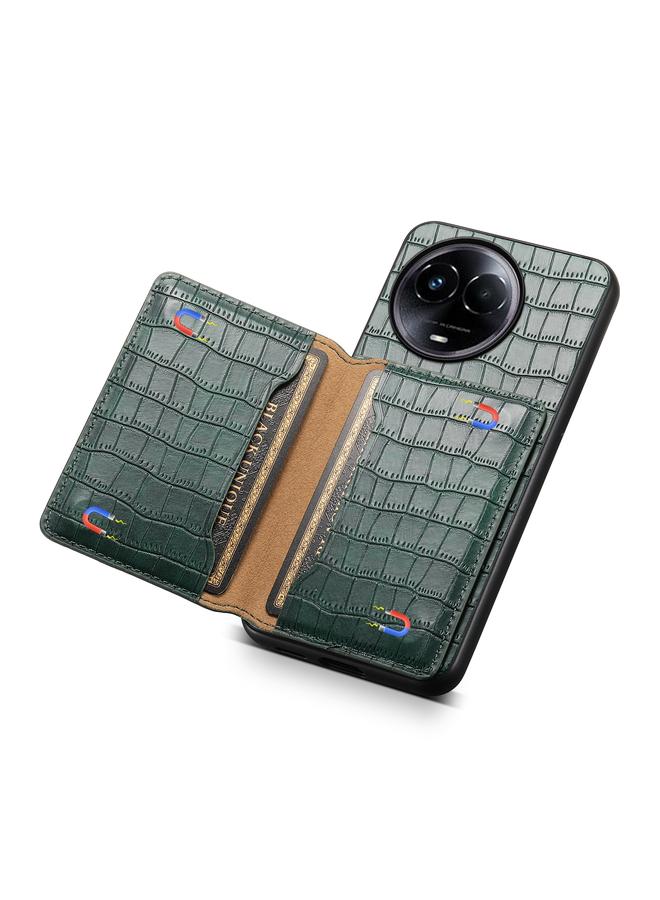 Denior Case For Realme 11 5G Crocodile Texture Card Bag Design Full Coverage Phone Case - Image 5