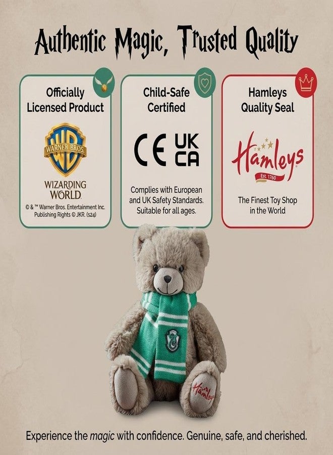Hamleys Harry Potter Slytherin Bear 25cm Soft Toy for Kids, Stuffed Toys, Plush Toys for 3Y and Above, Grey - Image 4