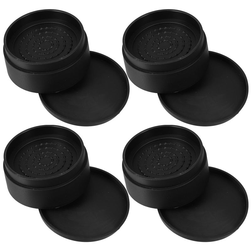 4pcs Stackable Rubber Furniture Risers For Bed Chair Height Adjustment Non- Lifter For Sofas Rubber Bed Risers Sofa Riser - Image 1