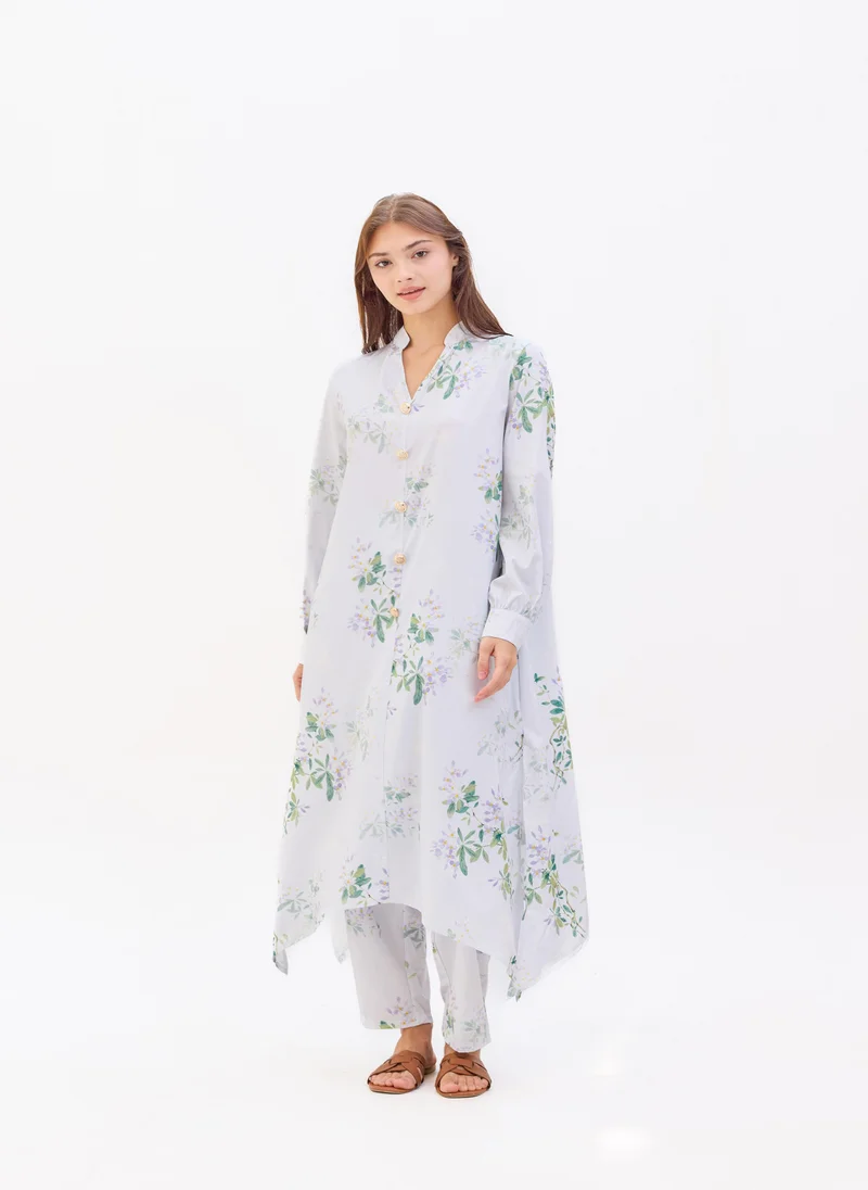 Hassal Two Piece Floral Printed Suit