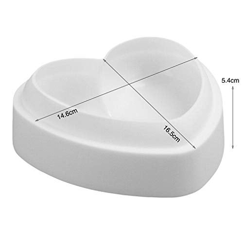 AntranStore Diamond Heart Love Mousse Cake Mold Trays, Silicone Baking Pan-Food Grade & BPA Free-Not Sticky Mould Suitable For Mousse,Chocolate Brownie,Cheesecake,Jelly,Ice Cream,Fondant - Image 4
