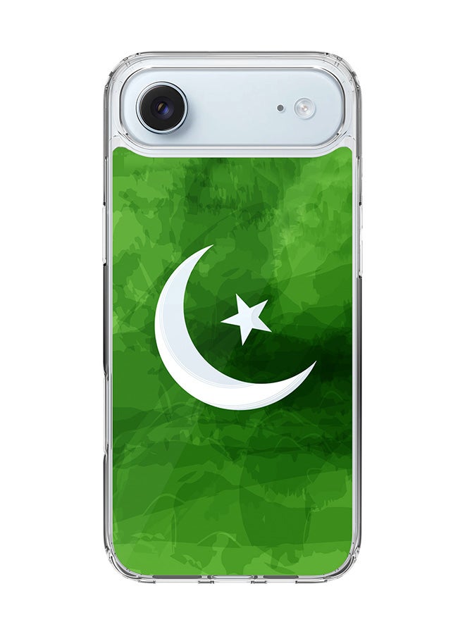 Stylizedd Classic Clear MagSafe Case for iPhone 17 Air , Hybrid Soft Case Flexible Edges Anti Drop TPU PC Gel Thin Transparent Cover [ Designed for iPhone 17 Air ] - Crescent Green