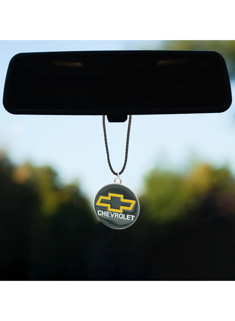 شيفروليه شعار مرآة معلقة قلادة معدنية صغيرة سيارة الديكور سلسلة قلادة 1 قطعة - Image 5