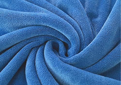 MYLSMPLE Luxury Microfiber Bath Towel Bath Sheet Beach Spa Extra Large Soft Absorbent Towel (36 Inch X 72 Inch, Light Blue) - Image 3