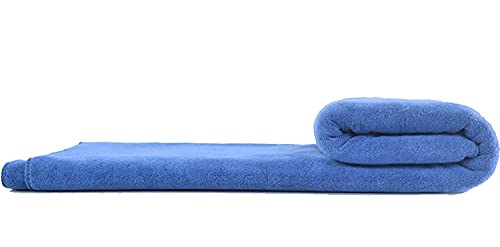 MYLSMPLE Luxury Microfiber Bath Towel Bath Sheet Beach Spa Extra Large Soft Absorbent Towel (36 Inch X 72 Inch, Light Blue) - Image 5