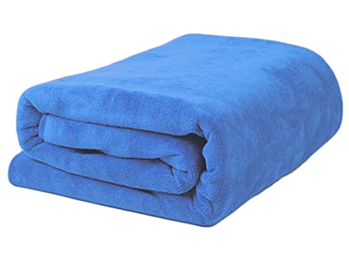 MYLSMPLE Luxury Microfiber Bath Towel Bath Sheet Beach Spa Extra Large Soft Absorbent Towel (36 Inch X 72 Inch, Light Blue) - Image 1