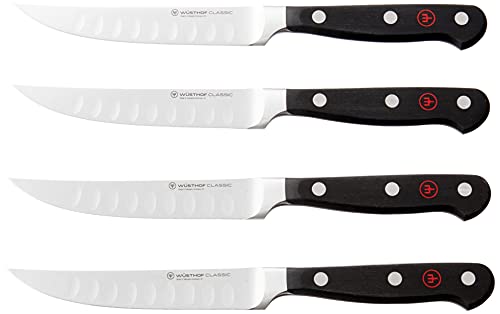 WÃ¼sthof WÜSTHOF Classic 4-Piece Hollow Edge Steak Knife Set - Image 4