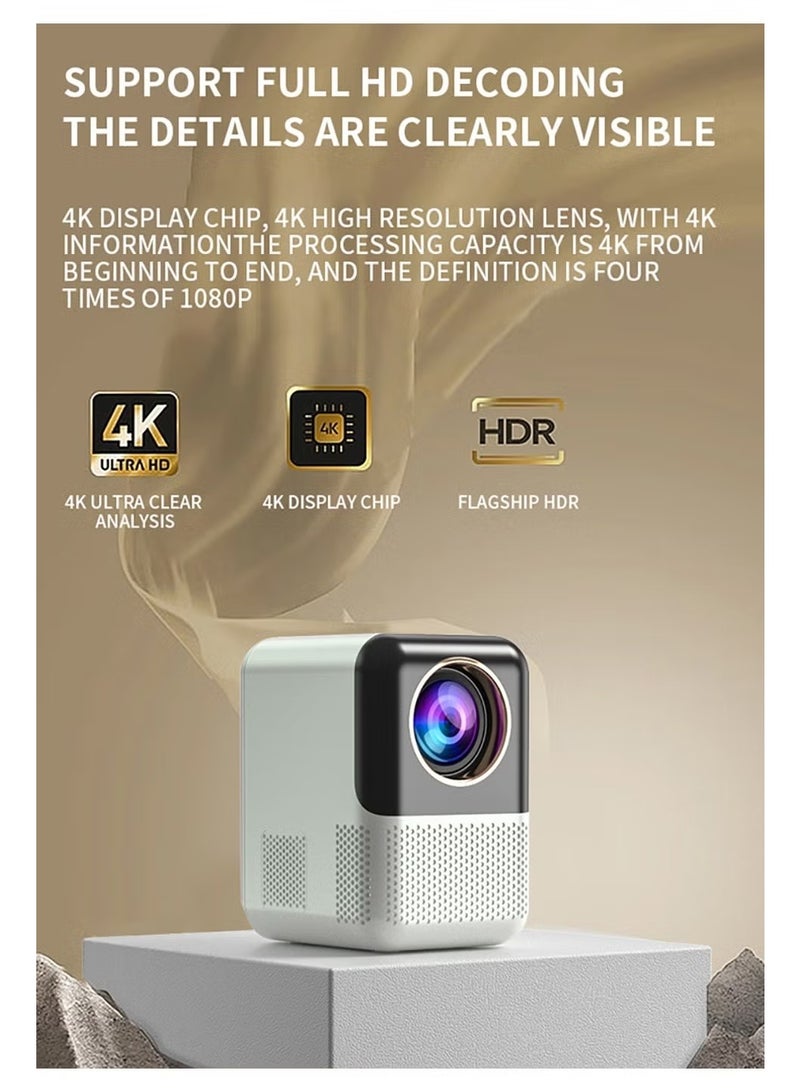 NH Upgrade Portable Projector 400ANSI 1080P Full HD 5G&2.4G Dual WiFi BT5.0 HIFI Speaker Built-in Android OS - Image 5