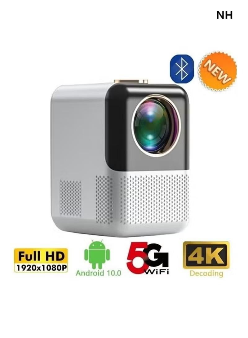 NH Upgrade Portable Projector 400ANSI 1080P Full HD 5G&2.4G Dual WiFi BT5.0 HIFI Speaker Built-in Android OS - Image 1