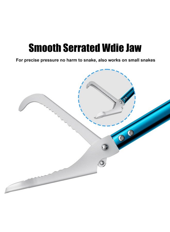 GYORGKSHI GYORGKSHI 60" Snake Tongs, Professional Aluminum Alloy Standard Reptile Grabber Rattle Snake Catcher Wide Jaw Handling Tool  - Image 5