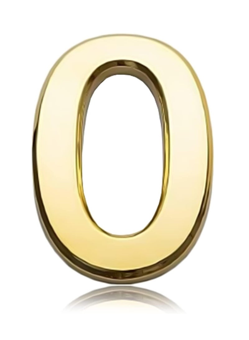 RATSAW 3D House Door Number Waterproof Self Adhesive Sticker Number for House Apartment Mailbox Hotel Office Number 0 - Image 1