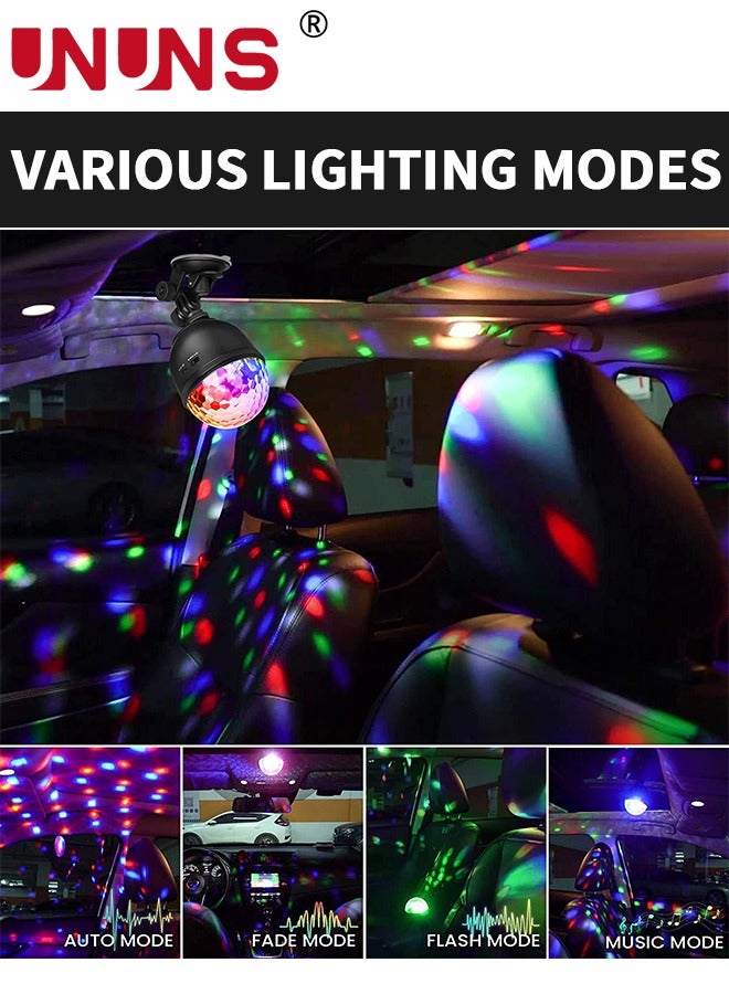 UNUNS Disco Ball Light For Party,Mini DJ Strobe Light With 15 Colors,Remote Control Party Lights USB Disco Stage Light For Home Dance Birthday - Image 5