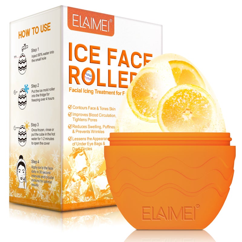 ELAIMEI Egg-Shaped Silicone Ice Compress Tool for Facial Massage and Swelling Relief - Image 5