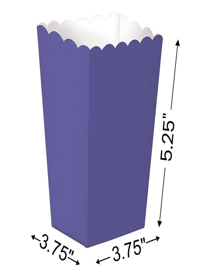 Amscan Adorable New Purple Small Scalloped Popcorn Box - 5.25" x 3.75" (5 Pieces) - Ideal for Birthday, Party Favors, Celebrations & More - Image 2