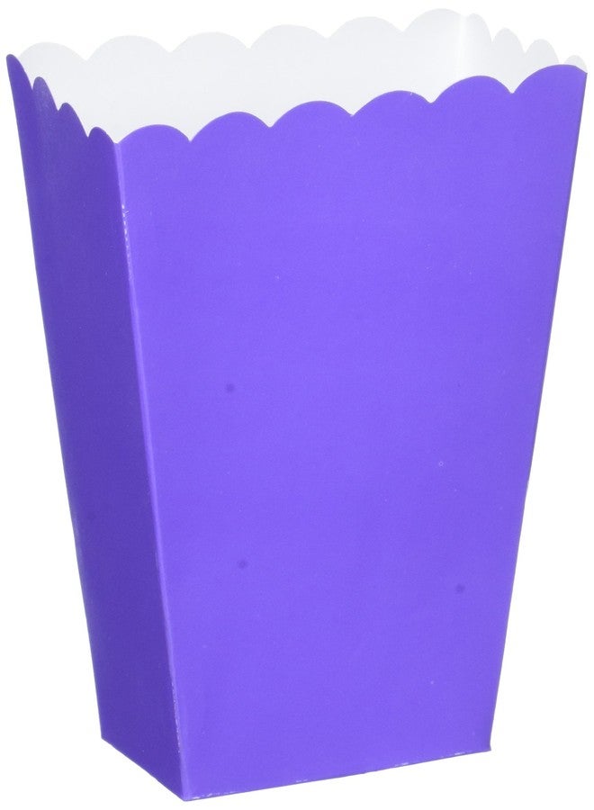 Amscan Adorable New Purple Small Scalloped Popcorn Box - 5.25" x 3.75" (5 Pieces) - Ideal for Birthday, Party Favors, Celebrations & More - Image 4