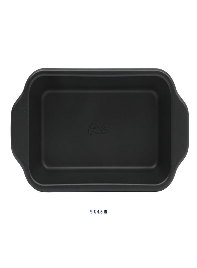 Oster Teston 9 x 5 Inch Loaf Pan, Nonstick Carbon Steel Bread Baking Pan, Matte Black, PFAS-Free, Oven-Safe, Easy Release Bakeware - Image 3