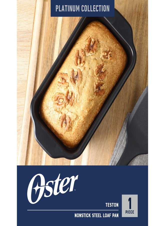 Oster Teston 9 x 5 Inch Loaf Pan, Nonstick Carbon Steel Bread Baking Pan, Matte Black, PFAS-Free, Oven-Safe, Easy Release Bakeware - Image 2