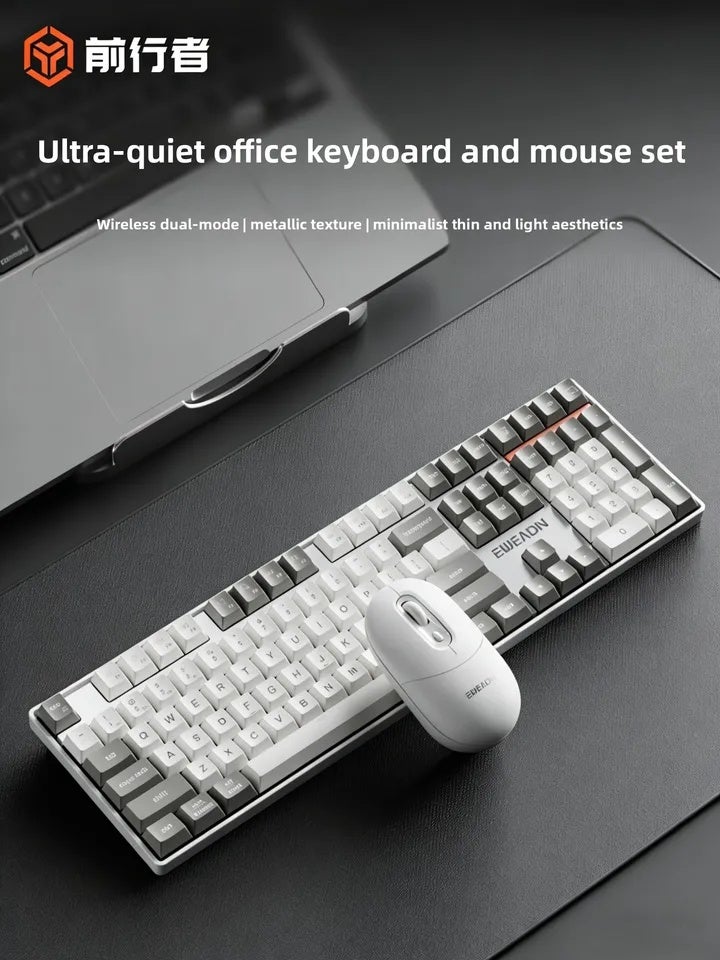 Eweadn VX108 Wireless Bluetooth Keyboard and Mouse Set Silent Membrane for Laptop Office - Image 2