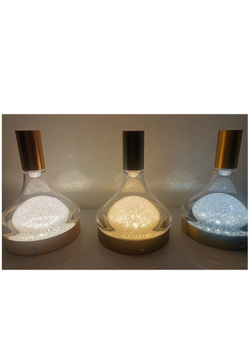 Arabest Small Vintage Table Lamp for Bedroom Nightstand, Bedside Lamp Translucent Glass Stepless Dimmable, Murano Aesthetic Home Decor for Living Room Kitchen - Image 4