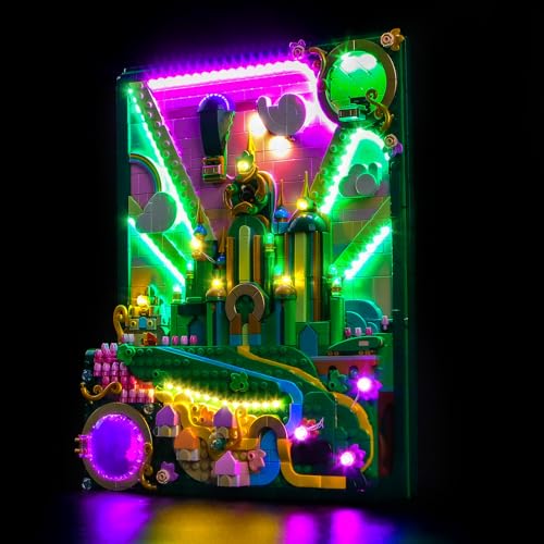 LocoLee Light kit Compatible with Lego 75685 Emerald City Wall Art Decoration No Model Only Light LED Lighting Accessories Compatible with Lego 75685 Standard Version - Image 5
