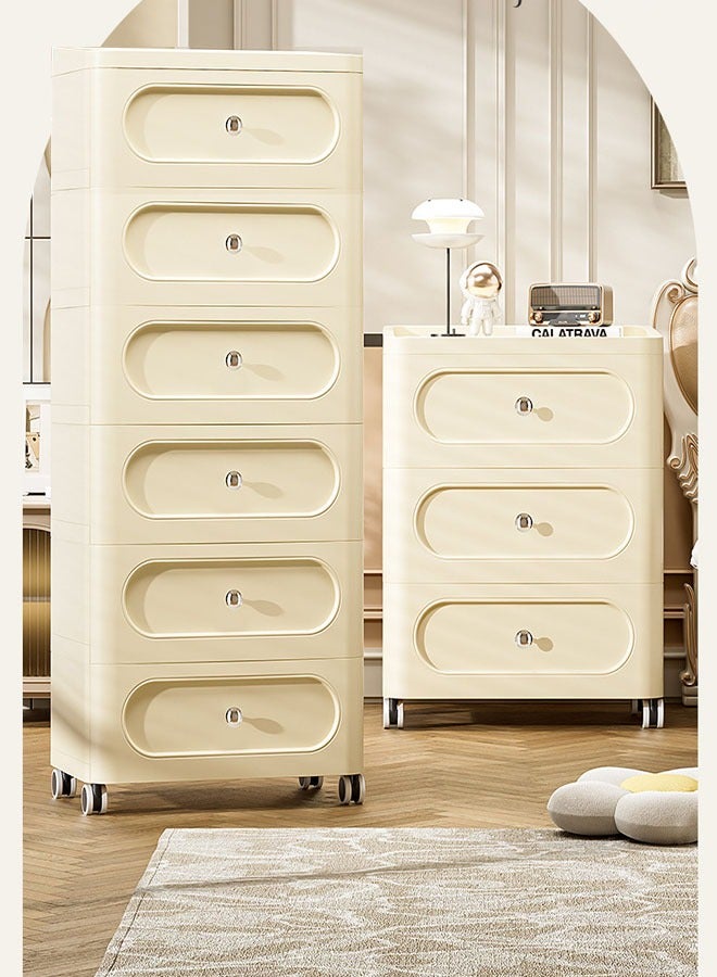 إن كي أكس خزانة تخزين متعددة الاستخدامات وخزانة ملابس الأطفال ثلاثية الطبقات وأنيقة - Image 3