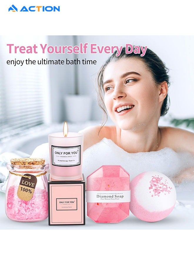 ACTION Gifts Basket for Women - Birthday Gifts for Women, Relaxing Spa Gift Basket Set, Unique Gift Ideas for Women, Gifts for Mom Sister Best Friend Wife, Coworker Teacher Nurse Gifts for Women - Image 2