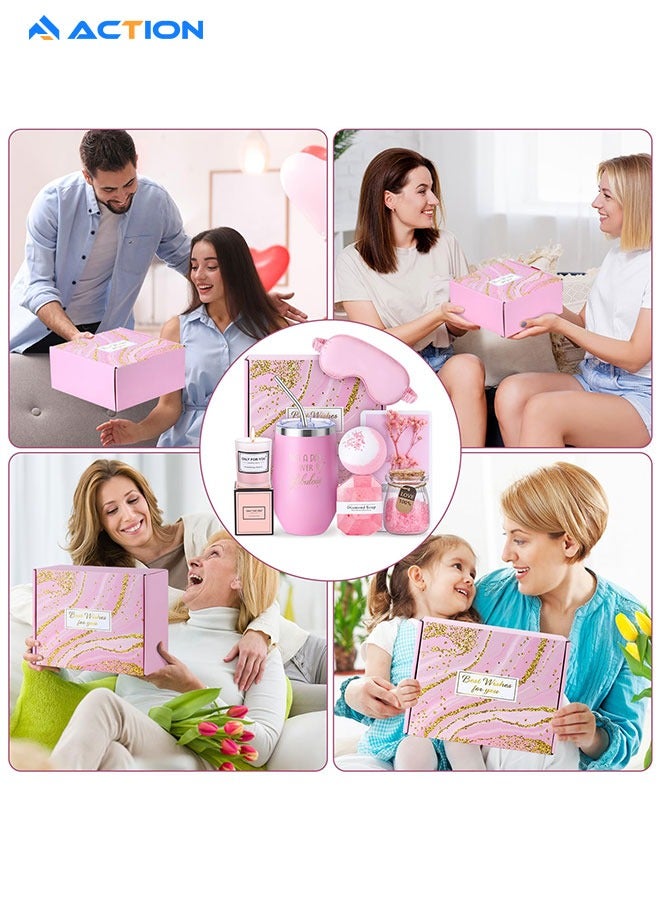 ACTION Gifts Basket for Women - Birthday Gifts for Women, Relaxing Spa Gift Basket Set, Unique Gift Ideas for Women, Gifts for Mom Sister Best Friend Wife, Coworker Teacher Nurse Gifts for Women - Image 5