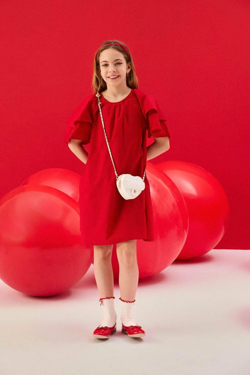DeFacto Girl Short Sleeve Woven Dress