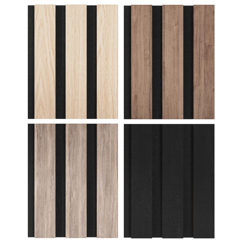 COREMINDED Samples-Pack Acoustic Slat Wall Panels - Soundproof Wood Paneling for Interior Decor - Image 5