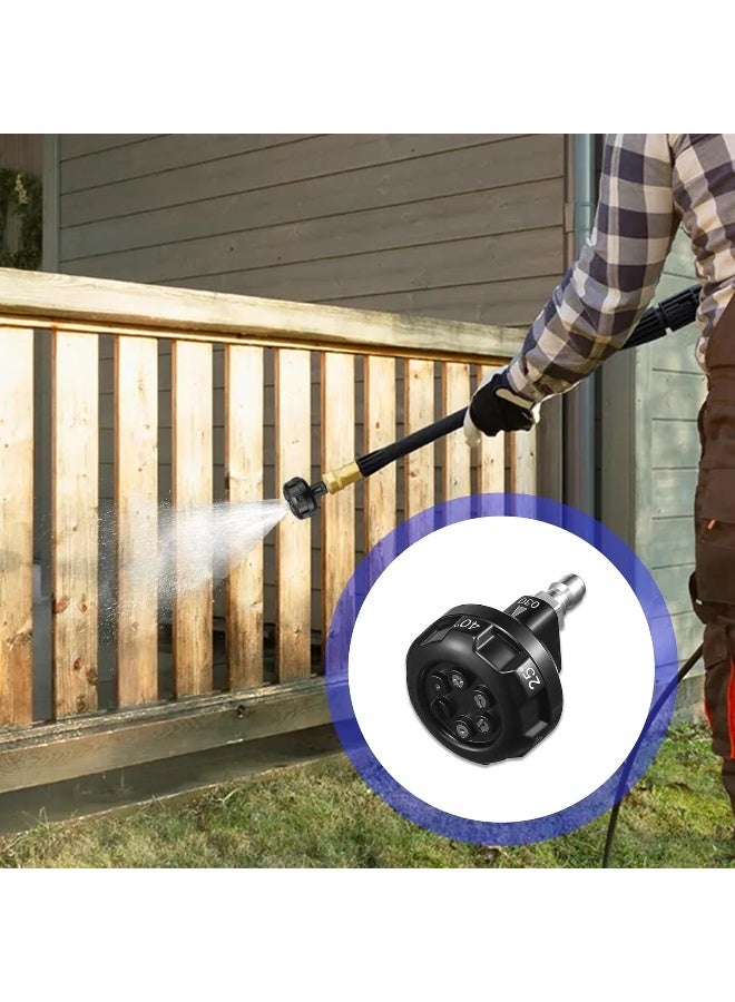 RIDGE WASHER Turbo Nozzle For Pressure Washer, Pressure Washer Nozzle, 6-In-1 Quick Changeover With 1/4'' Quick Connect  - Image 2