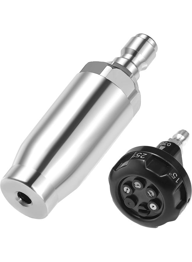 RIDGE WASHER Turbo Nozzle For Pressure Washer, Pressure Washer Nozzle, 6-In-1 Quick Changeover With 1/4'' Quick Connect  - Image 1