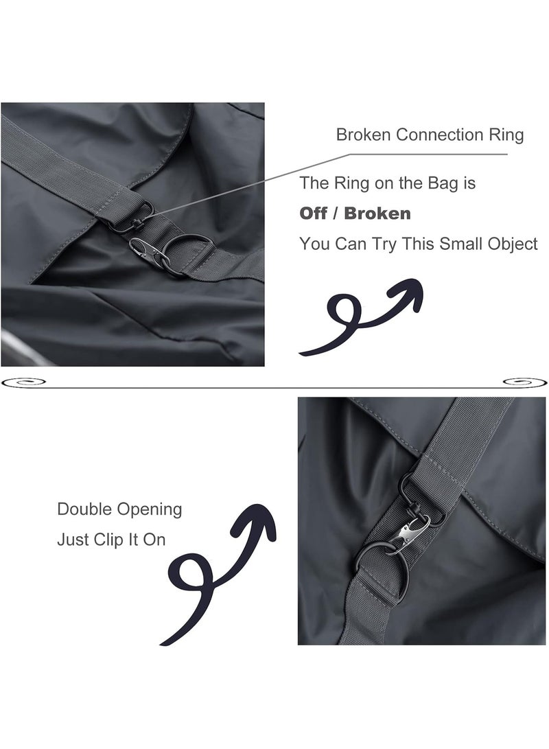 Double Small Carabiner Clips - Theft Deterrent - Holding Zipper Closed - Zipper Pull Replacement - Image 4