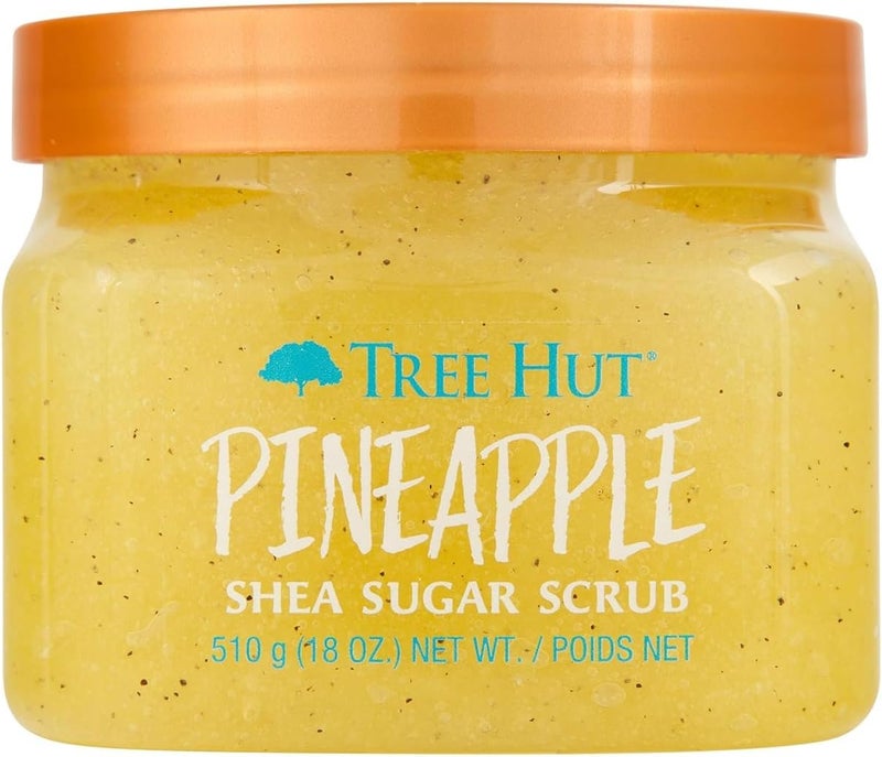 Tree Hut Shea Sugar Exfoliating Body Scrub Pineapple, 18 oz - Image 1