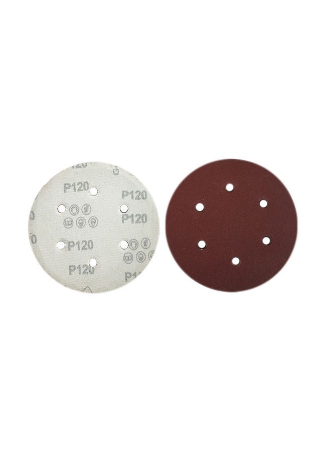 NIBEMINENT 100 -Piece 60-1000 Grit Sander Disc Abrasives tools With 8 Hole Brown 