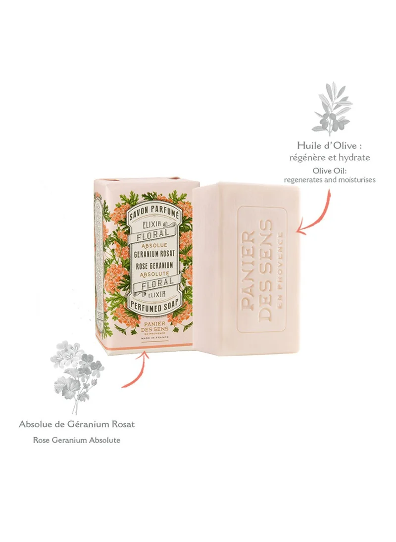 PANIER DES SENS Perfumed solid soap - Geranium Rosat 150g