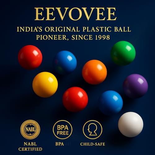 EEVOVEE EEOVEE 50 Pcs 6 cm Soft and Safe Multi Colour Fun Packed Plastic Pool Balls for Kids, 8 Colorful, BPA-Free and Non-Toxic Plastic Balls for Kids - ISI 9873 Safety Certified - Image 5