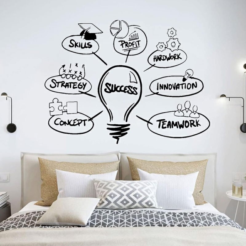 BPA Motivational Wall Sticker - Success Art Mural - Image 1