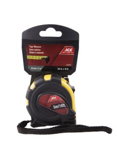 Rubber Grip Tape Measure 19mm x 5m Black And Yellow