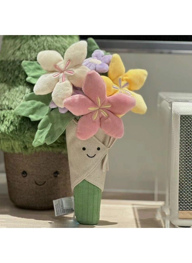 عام jellycat اليد باقة أفخم لعبة لطيف دمية هدية عيد ميلاد لفتاة هدية 31cm - Image 2