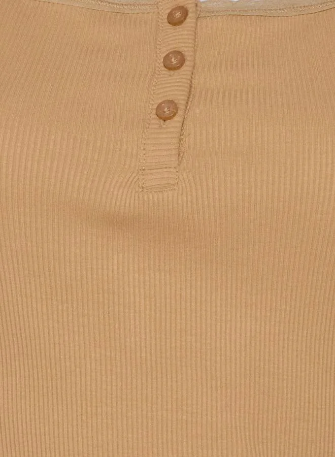 لي كوبر Lee Cooper Cotton Top with Ribbed Texture