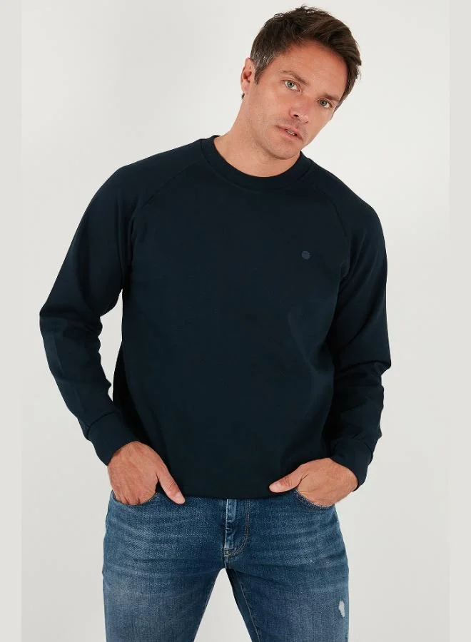 Buratti  Buratti Stretch Cotton Relaxed Fit Crew Neck Sweat Men's SWEAT 5901210 for Men | Best Price UAE