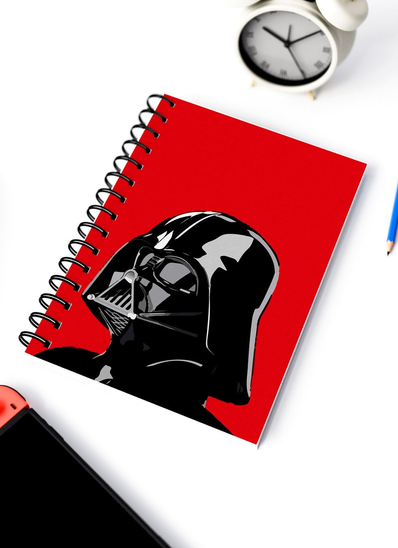 LOUD UNIVERSE Spiral A4 Notebook Star Wars Mask Darth Vader Red Black Mandalorian - Image 5