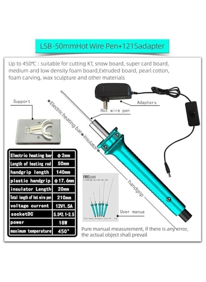 Electric Foam Cutter Hot Wire Pen for DIY Art Making, Engraving, and Heat Cutting with 5CM Hot Wire. - Image 3